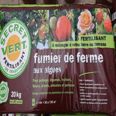 SECRET VERT fumier de ferme 20kg/40 litres