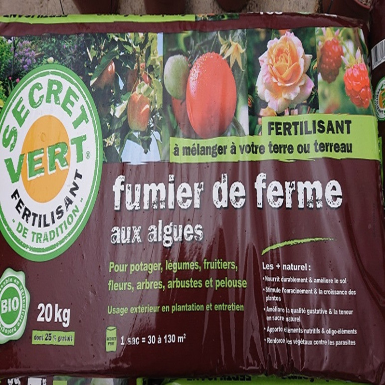 SECRET VERT fumier de ferme 20kg/40 litres