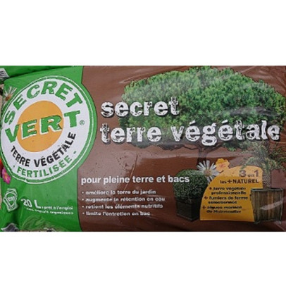 SECRET VERT terre v&eacute;g&eacute;tale 20 litres