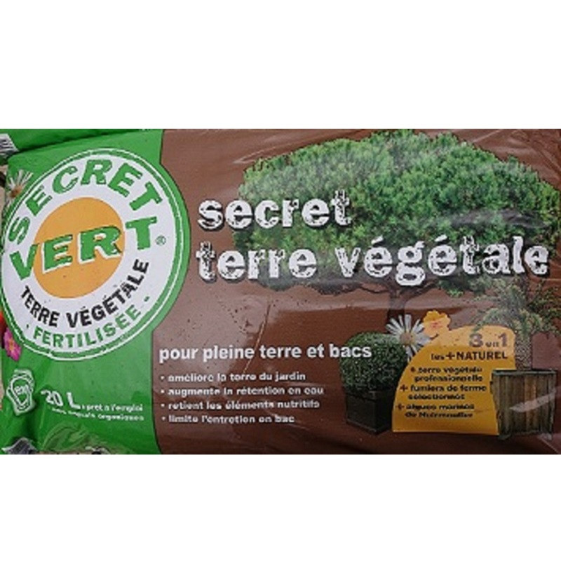 SECRET VERT terre v&eacute;g&eacute;tale 20 litres